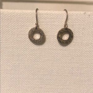 Dainty Sterling Silver Hammered Dangles